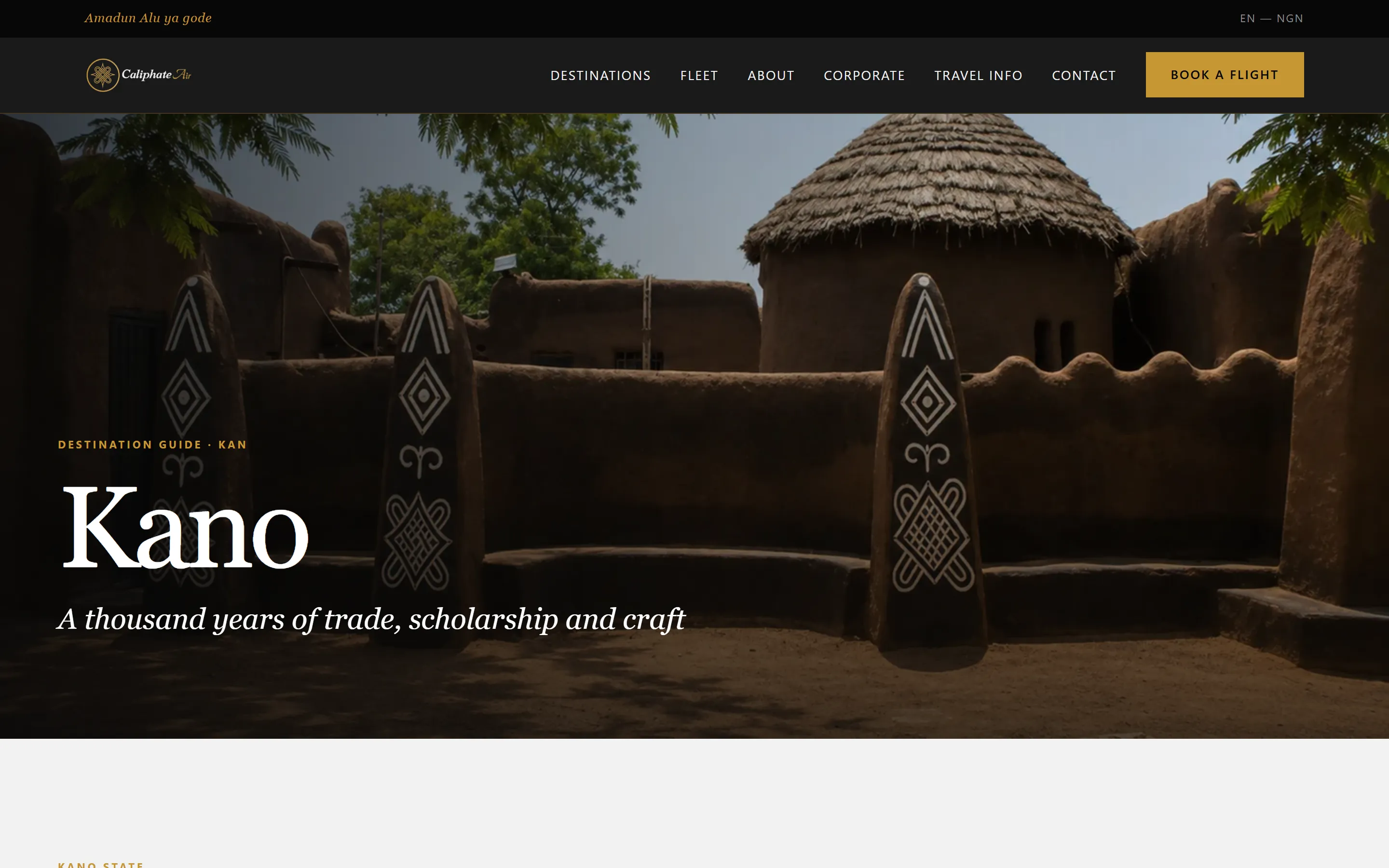 Kano destination guide hero: A thousand years of trade, scholarship and craft
