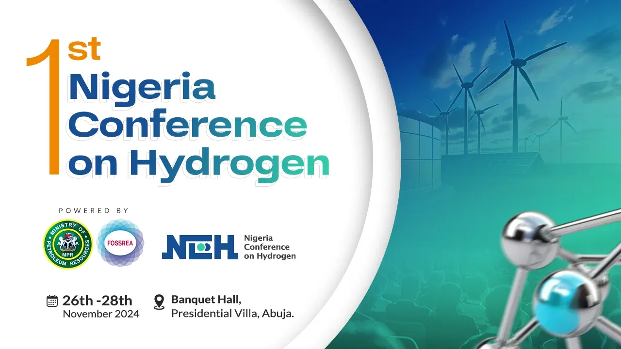 1st Nigeria Conference on Hydrogen key visual with event dates and venue